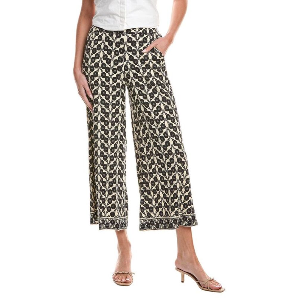 Max Studio Womens  Pull-On Crop Wide Leg Pant